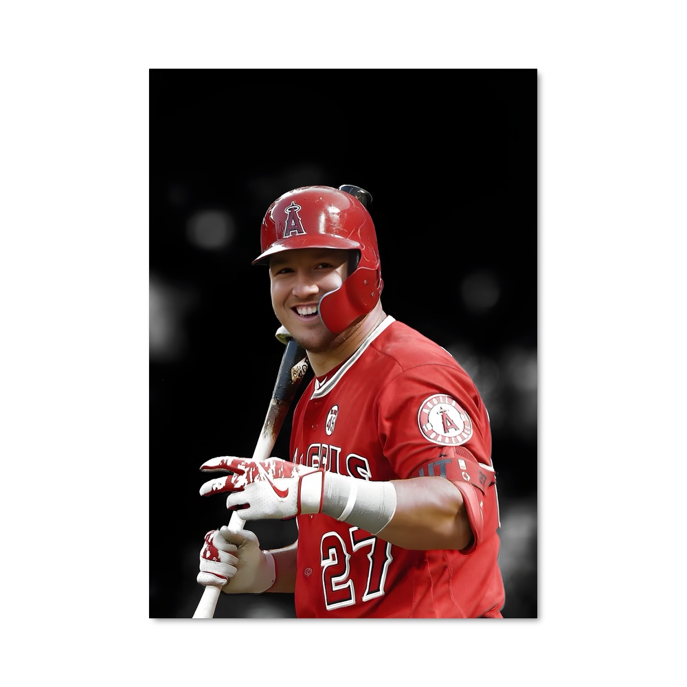 Poster Swing de Mike Trout – affiche Baseball